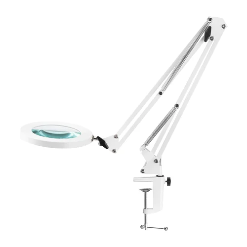 Activeshop GLOW 308 LED stalinis šviestuvas su lupa, baltas image 1