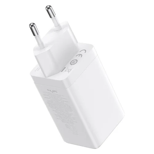 Baseus GaN5 Pro įkroviklis 65 W, balta, 2x USB-C/USB-A image 3