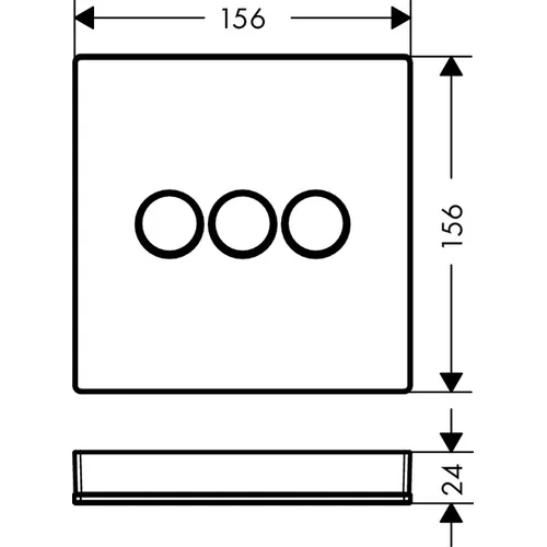 Hansgrohe ShowerSelect Glass 15736400 Vandens tėkmės diverteris image 2