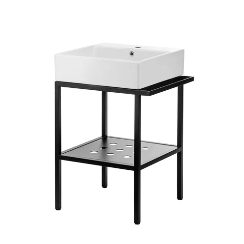 Deante Temisto CDTS6U5S, 56,5x50 cm, Juoda matinė konsolė image 1
