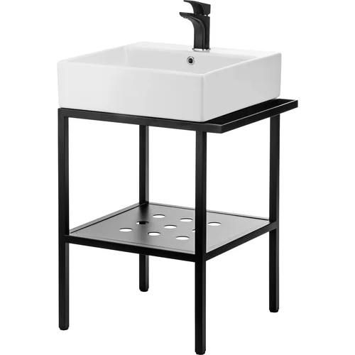 Deante Temisto CDTS6U5S, 56,5x50 cm, Juoda matinė konsolė image 2