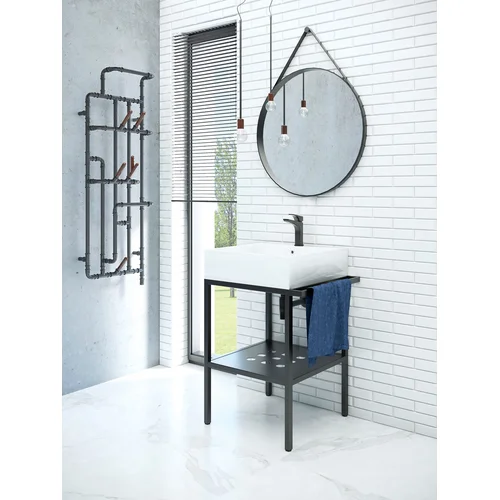 Deante Temisto CDTS6U5S, 56,5x50 cm, Juoda matinė konsolė image 3