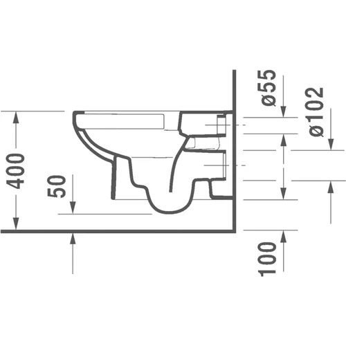 Duravit DuraStyle Rimless 45620900A1 Pakabinamas klozetas image 3