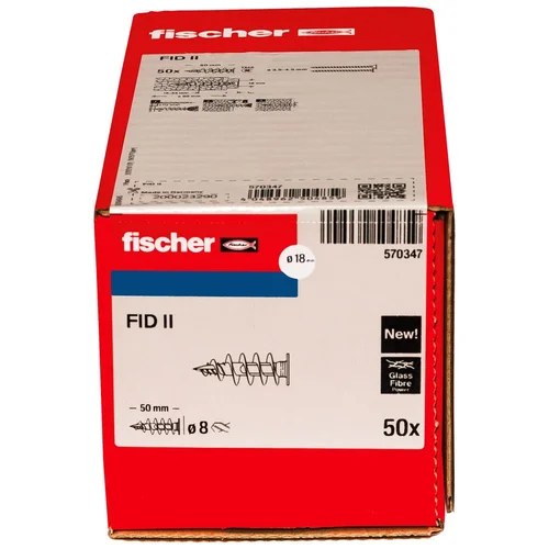 Fischer FID II izoliacijos kaištis, 50 vnt. image 3