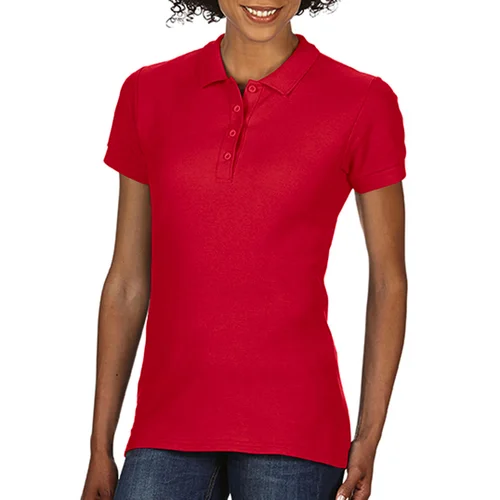 Gildan 64800L Moteriški polo marškinėliai 2XL Raudona image 2