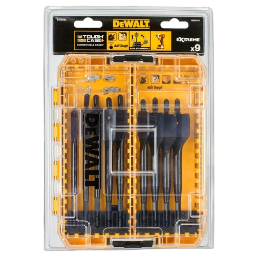 DeWalt plunksninių grąžtų rinkinys EXTREME, DeWALT, 9 vnt. image 2