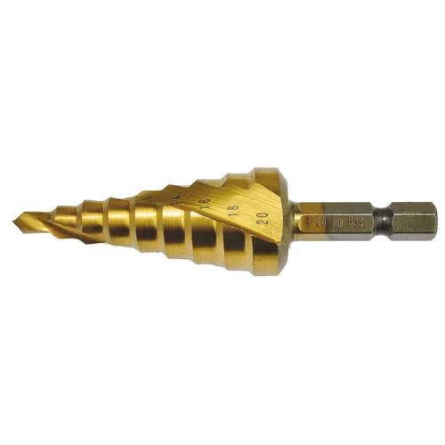 Makita D-40185 Pakopinis grąžtas skardai TiN, 4–20 mm, 75/53 mm, 1/4" image 1
