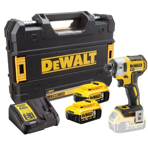 DEWALT DCF887P2-QW Akumuliatorinis suktuvas, 18 V, 5000 mAh, 2 baterijos image 1