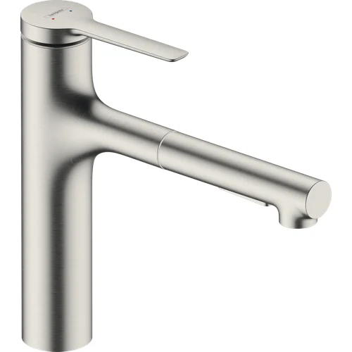 Hansgrohe Zesis M33 Nerūdijančio plieno plautuvės maišytuvas su ištraukiama žarna image 1