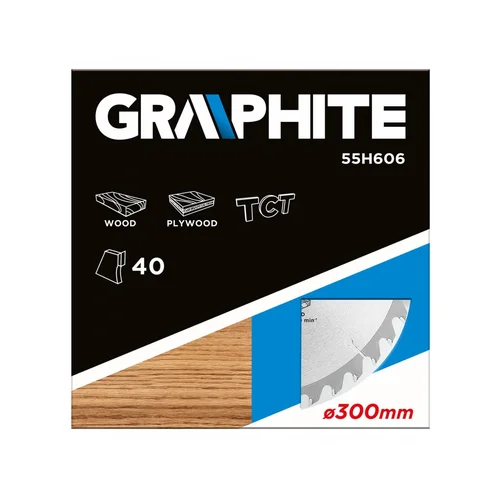GRAPHITE 55H606 Solid carbide pjovimo diskas 300x30 mm image 2
