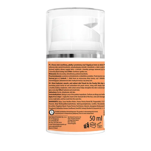 APIS Peachy Skin dieninis veido kremas SPF 20, 50 ml image 2