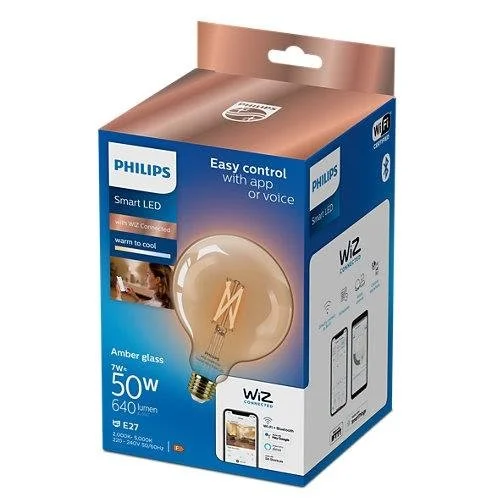 Philips Wiz LEMPUTĖ LED WIFI G125 E27 7W 640LM image 2