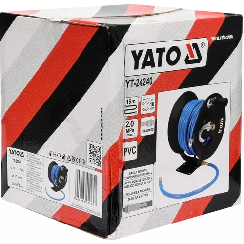Yato Žarna pneumatinė ritėje 15 m Ø10x15 mm 2.0MPa image 3