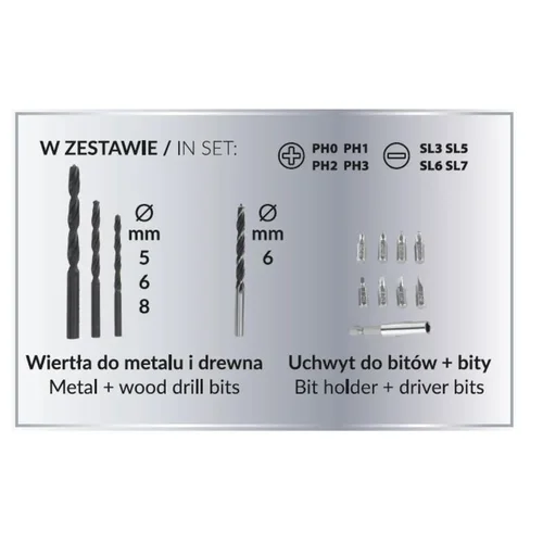 Dedra DED7030A03 Akumuliatorinių įrankių rinkinys 18 V (2Ah, 4Ah) image 3