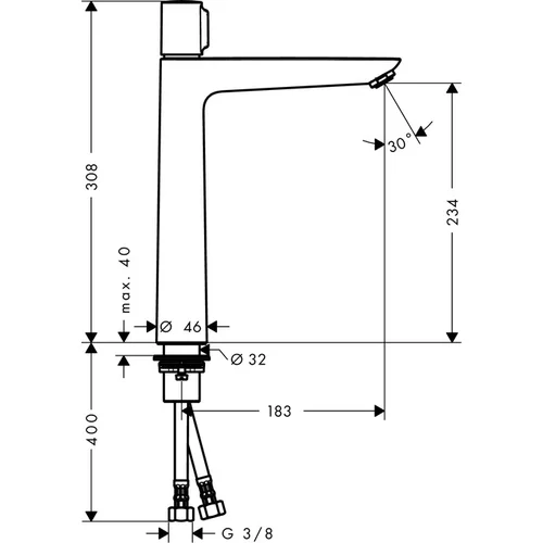 Praustuvo maišytuvas Hansgrohe Talis Select E 71753000 image 2