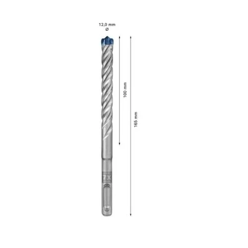 Bosch SDS-plus grąžtas betonui 12x100x165 mm image 3