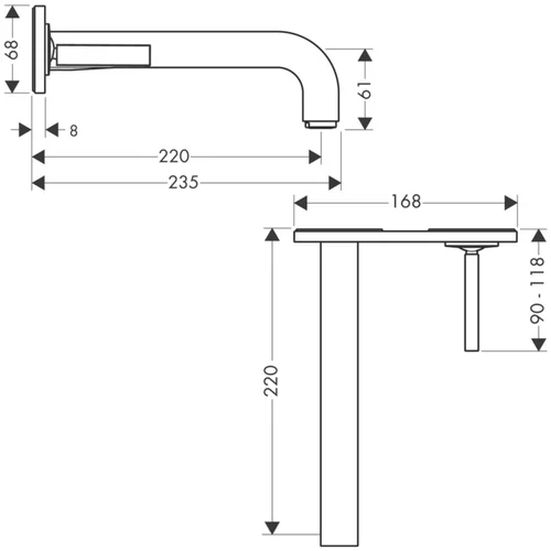 Potinkinis maišytuvas Hansgrohe AXOR Citterio 39115000 image 2