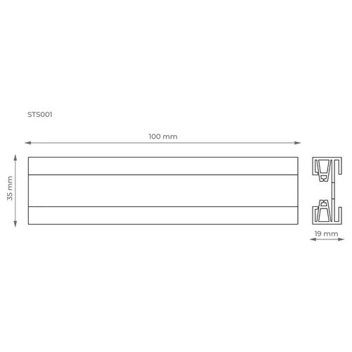 DPM X-Line STS001B bėgelis bėginei sistemai image 3