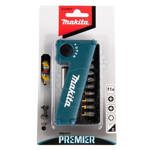 Makita E-03567 Sukimo antgalių komplektas Impact Premier, 11 vnt. image 3