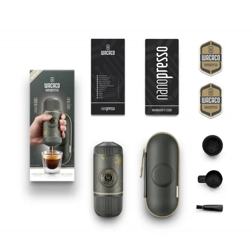 WACACO Nanopresso Dark Souls Grey rankinis kavos aparatas su dėklu image 3