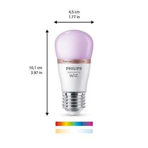 Philips Wiz LED WIFI P45 E27 4.9W 470LM RGBTW image 2