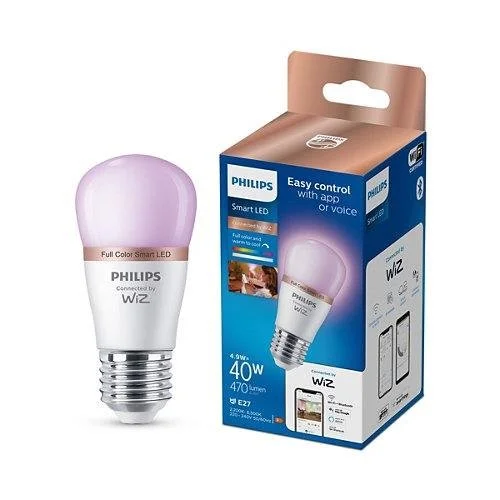 Philips Wiz LED WIFI P45 E27 4.9W 470LM RGBTW image 3