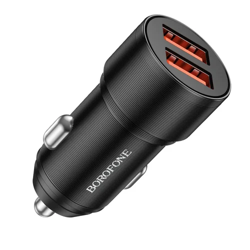 Borofone BZ19B Automobilinis įkroviklis 2x USB-A QC3.0 36W juodas image 2