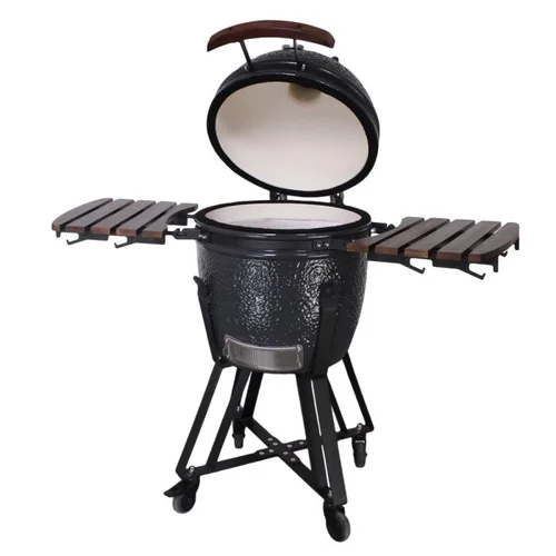 KAMADO Media E-21 BBQ kepsninė, juoda, 130x73x122 cm image 1