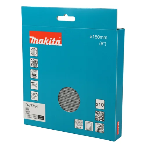 Makita D-78754 šlifavimo tinklelis, 150 mm, A320 image 3