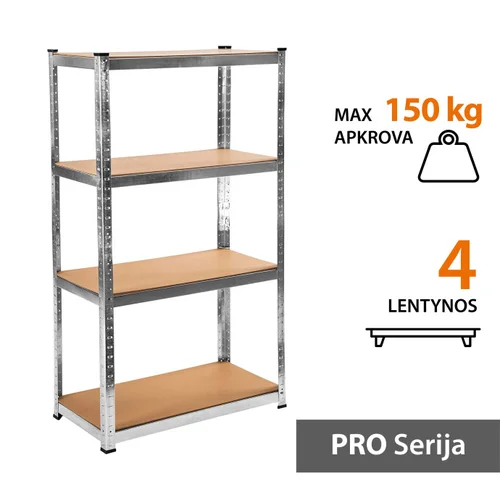 Sandėliavimo lentynos stelažai 150x75x40 PRO image 1