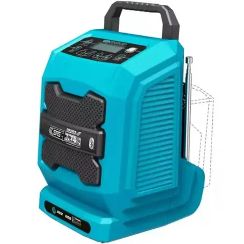 Akumuliatorinis radijas DEDRA DED7005, Bluetooth, USB, 18V image 2