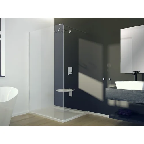 Dušo sienelė Besco Aveo 110 Walk In AV-110-195-C, 110 cm x 195 cm image 2