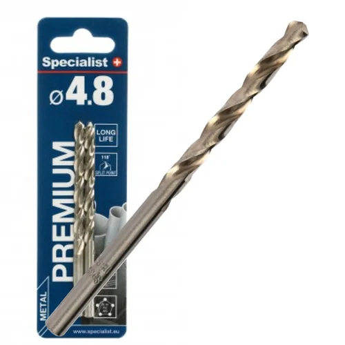 Specialist+ Premium metalo grąžtas, 4,8 mm, 2 vnt. image 1