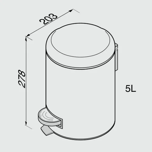 GEESA 91645 5L šiukšliadėžė image 2