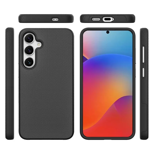 Dėklas Perfectionists Triangle Case Samsung S721 S24 FE Juodas image 3