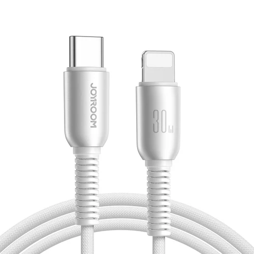 Joyroom S-A51 USB-C–Lightning kabelis 30 W, 1,2 m, pilkas image 1