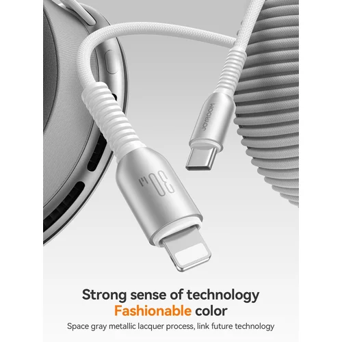 Joyroom S-A51 USB-C–Lightning kabelis 30 W, 1,2 m, pilkas image 3
