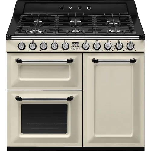 Smeg TR103P Dujinė viryklė su elektrine orkaitė 100 cm Kreminė image 1