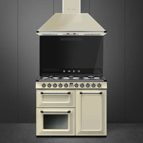 Smeg TR103P Dujinė viryklė su elektrine orkaitė 100 cm Kreminė image 2