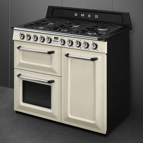 Smeg TR103P Dujinė viryklė su elektrine orkaitė 100 cm Kreminė image 3