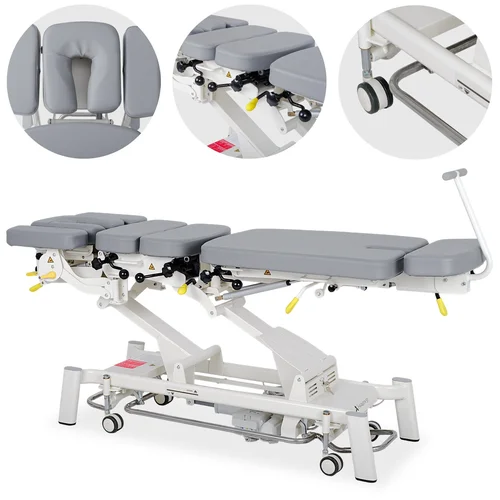 Habys Upright Chiro Z7 7 dalių pilkas elektrinis terapijos stalas image 1