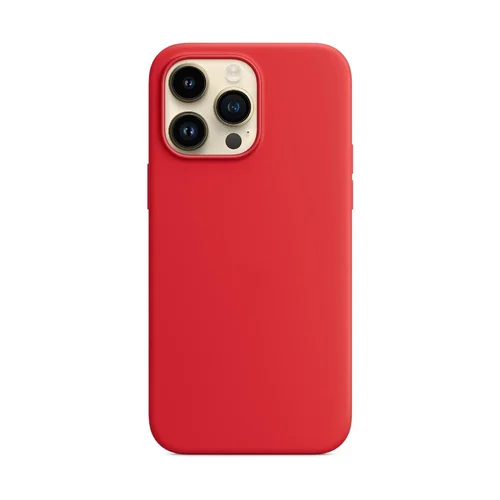 Dėklas Mag Silicone Case Apple iPhone 15 Pro Raudonas image 1