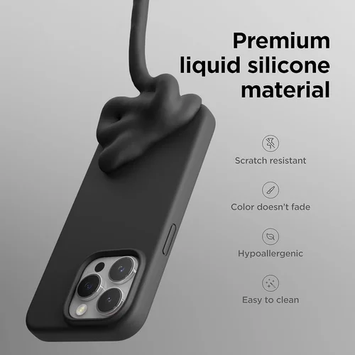 Dėklas Mag Silicone Case Apple iPhone 15 Pro Raudonas image 3