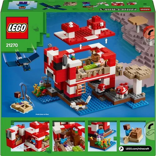 LEGO® Minecraft The Mooshroom House 21270, 500 vnt. image 2