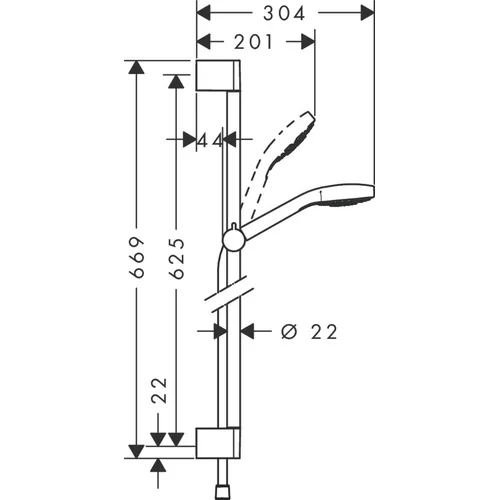 Hansgrohe Croma Select E 26581400 dušo komplektas image 2