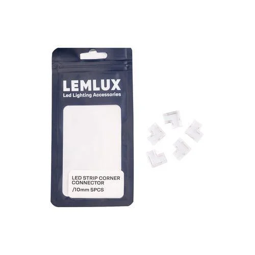 JUNGTIS KAMPINĖ LEMLUX LED JUOSTOS 10MM 5VNT image 2