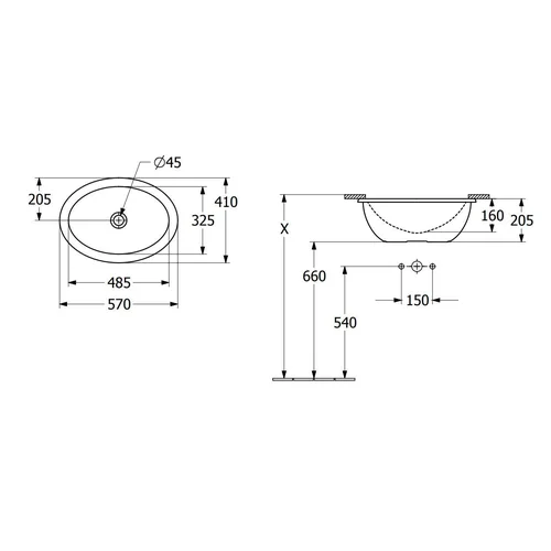 Praustuvas Villeroy & Boch Loop & Friends 4A5400R7, juodas image 3
