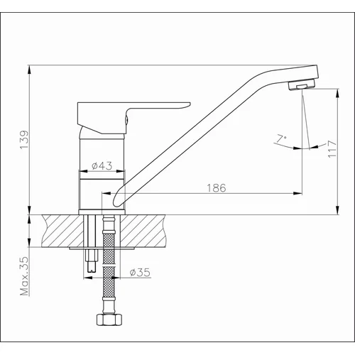 Maišytuvas virtuvinis B112-4 image 2