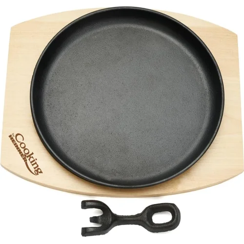 Keptuvė steikams su medine baze Ketaus 22 cm HR-YT-912 HEINNER image 3