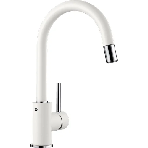 Blanco Mida-S 521457 maišytuvas su ištraukiama žarna, balta image 1